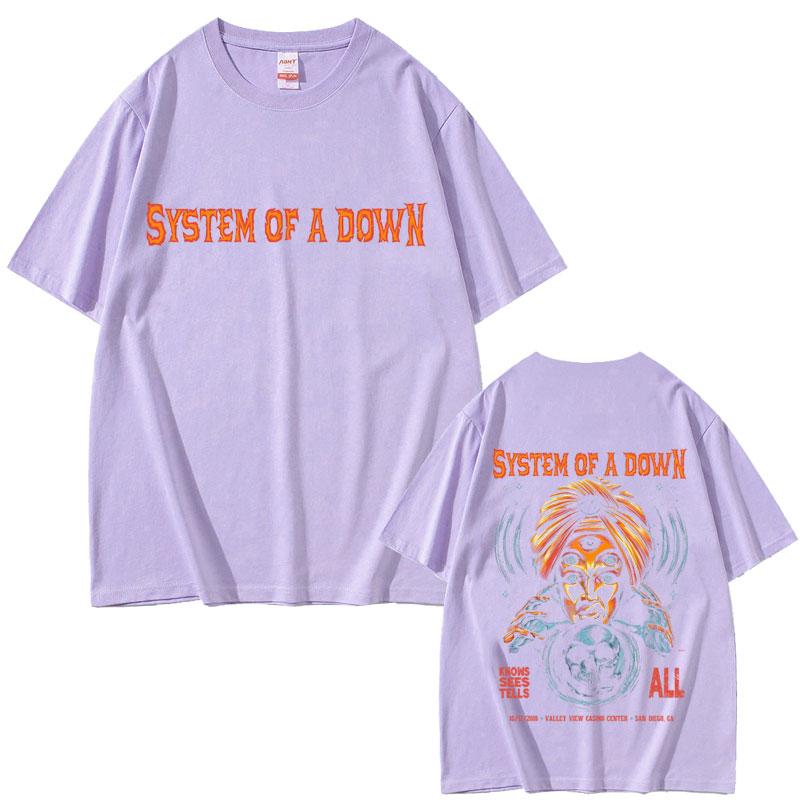 

Alternative Metal Rock Band System of A Down Graphic Tshirt Unisex Women Casual Cotton Vintage Tshirts Unisexs Oversized T Shirts 4XL