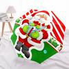 1pc Santa Claus Fashionable Automatic Opening/Closing Folding Umbrella with 8 Iron Bones, Plastic Handle yy251015005