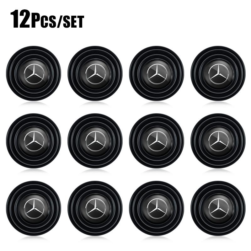 VFO1 4/12Pcs Car Door Anti-shock Pad Anti-noise Buffer Gasket Auto Interior For Mercedes Benz AMG W203 W205 W220 W212 W201 W206 W211.