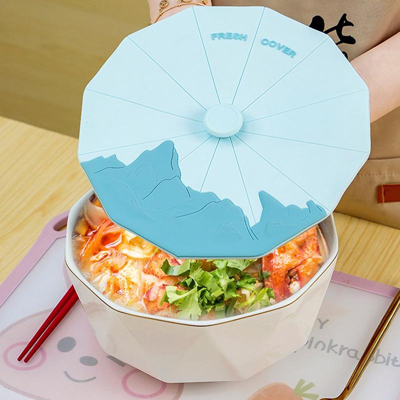 1 Stück Silikon Mikrowellen-Schüsselabdeckung Lebensmittelverpackung Schüssel Topfdeckel Lebensmittel Frischhalteabdeckung Pfannendeckel Stopper Schüsselabdeckungen Kochen Küchenwerkzeug