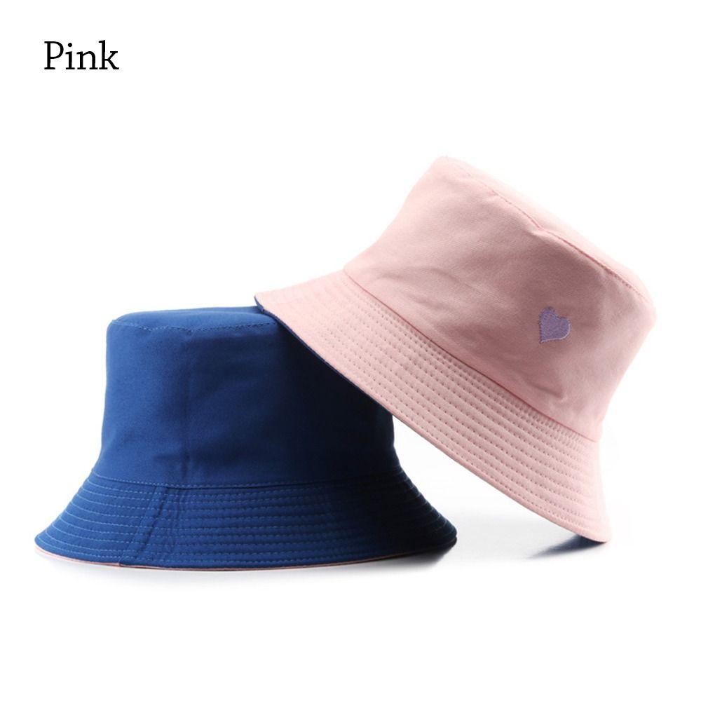 New Double-Sided Bucket Hat Women Men Beach Anti-UV Sun Hat Wide Brim Visors Foldable Portable Summer Fisherman Panama Cap