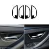 For BMW 5 Series F10 2011-2017 Interior Door Handle Cover 4Pcs Piano Black Trim
