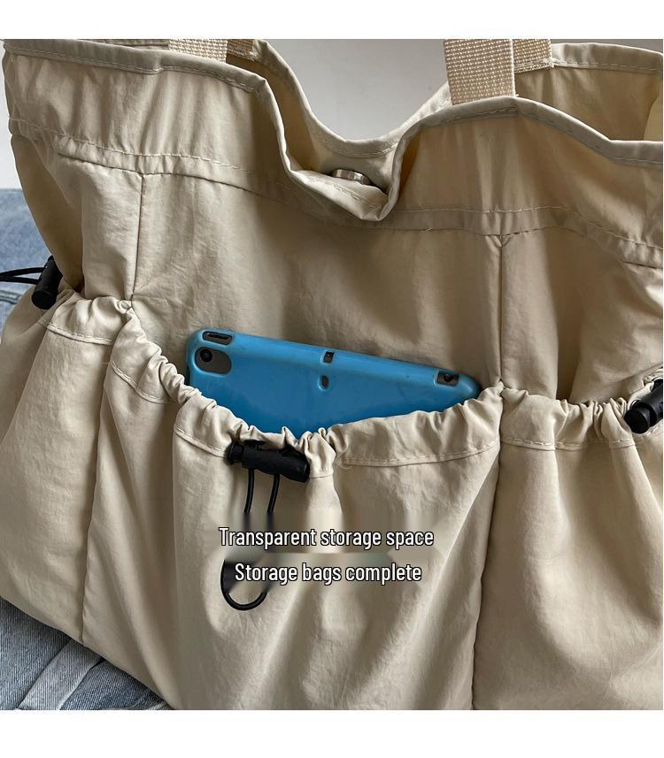 Ruiying Large Capacity Nylon Tote Bag for Women - 2025 Casual High-End Shoulder Bag