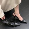 Fashion 2025 Spring/Summer New High End & Unique Leopard Print High Heels for Women Retro Elegant Pointed Toe Sandals with Slim Heels