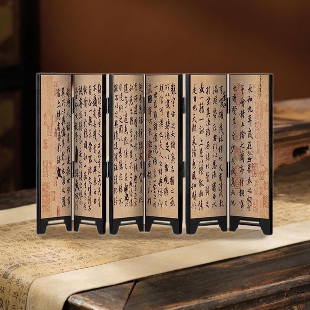 Kunstschirm Feng Shui Ornament Traditionell 10x22 cm für Haus Büros