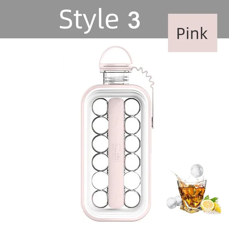Tool Kettle 2 In 1 Portable Silicone Ice Ball Maker Kettle Creative Ice Cube Mold Kitchen Bar Gadgets Ice Hockey Lattice Making