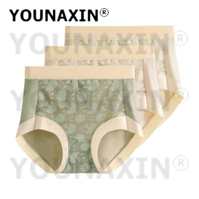 3 Pieces Plus Size Underwear for Women with High Waist Briefs Comfortable Underpants