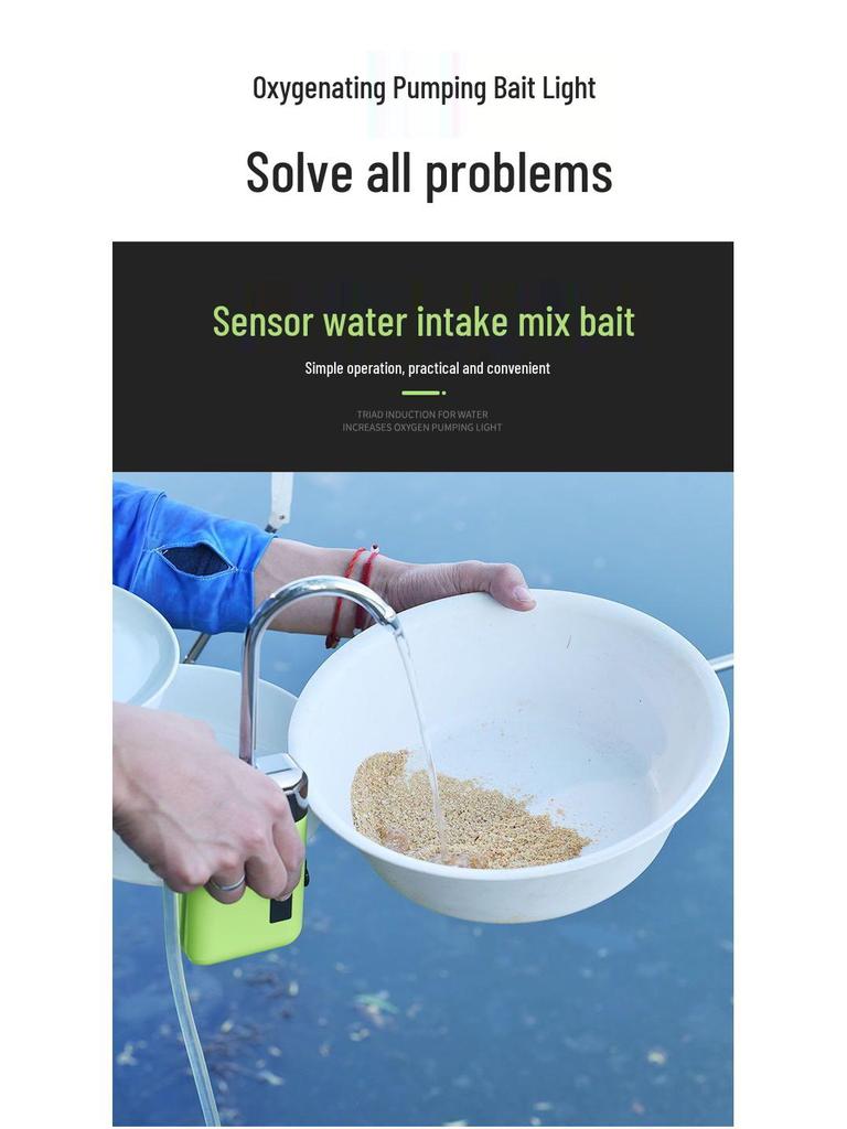 Tragbarer wiederaufladbarer elektrischer Wasserspender für Händewaschen im Freien und Belüfter zum Angeln
