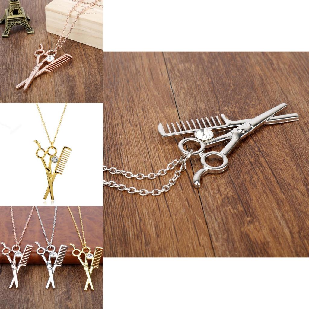 Stylish Trending Jewelry Necklace With Alloy Scissor Charm For Men And Women