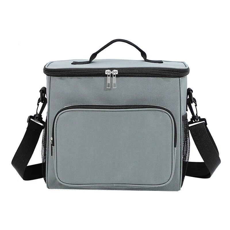 Large Capacity Manual Bill of Lading Shoulder Oxford Thick Insulation Bag Camping Lunch Bag Outdoor Picnic Bag