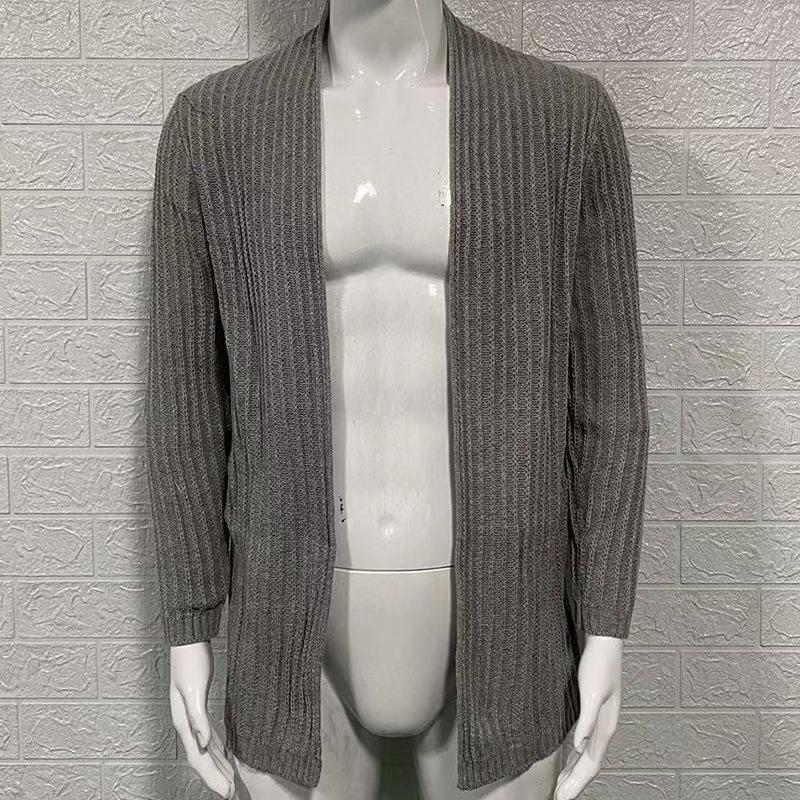 Men's Sweater 2025 Fashion Sweater Long Sleeve Oversized Cardigan Knitted Sweater