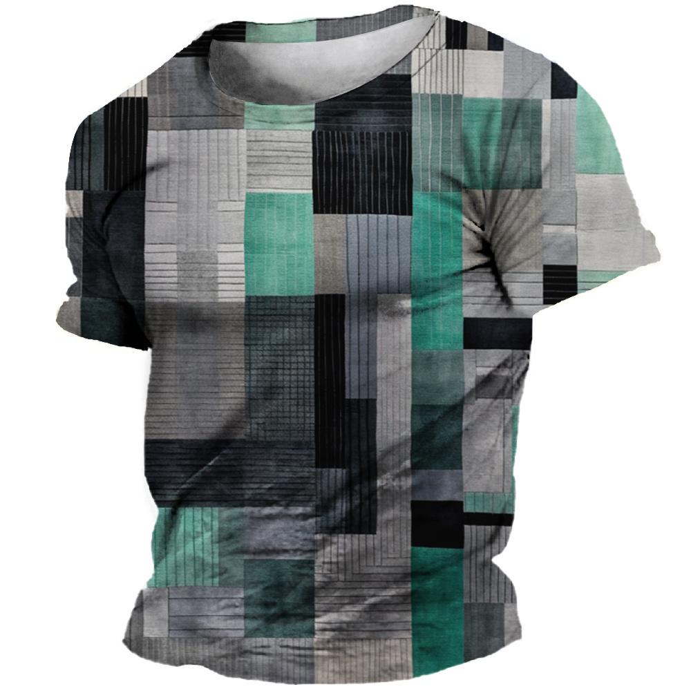 Vintage T-Shirts Guitar Sailboat 3D Printed Streetwear Men Short Sleeve T Shirt