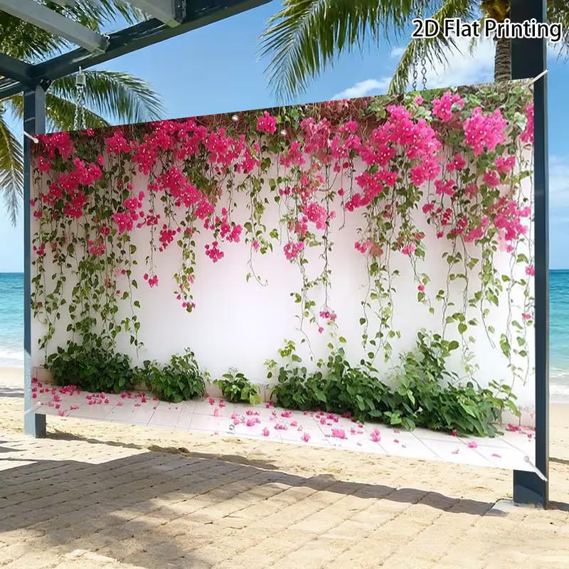 2D Romantic Bougainvillea Wall Backdrop Wedding Bridal Shower Photo Booth Background