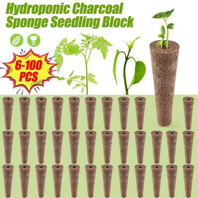 Seed Grow Sponges Replacement Root Growth Sponges Seedling Starter Plugs Seed Pod Hydroponic Garden Planting
