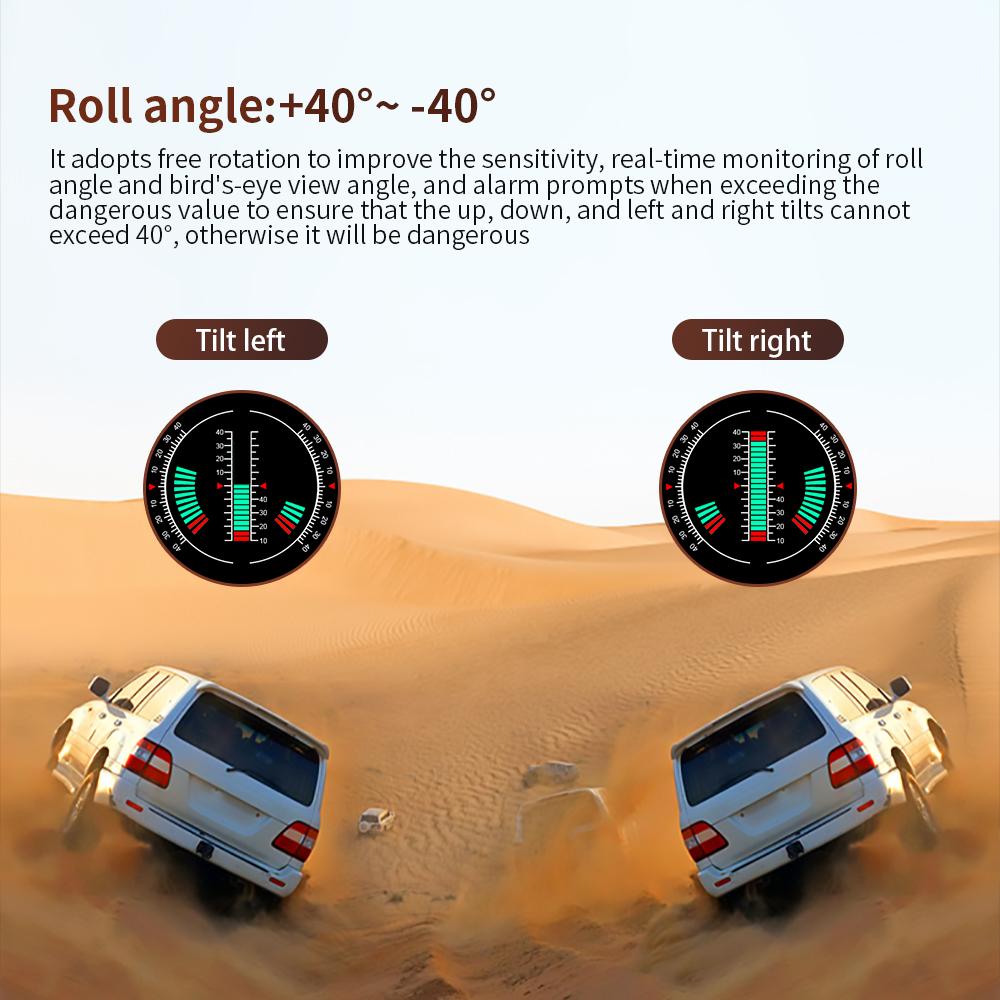 Newest P18 Head Up Display Car GPS Slope Meter Multiple Inclinometro 4x4 Smart Car HUD Digital Odometer Gauge Easy Installation