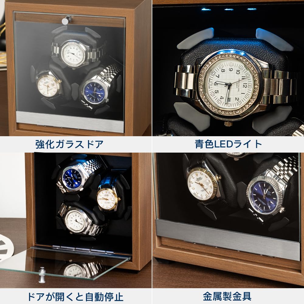 Winding Watch Automatic Watch Winding Made In Mabuchi Automatic Watch Watch Storage LED 4 3 Windings Machine, Winder, Machine, Japan, Motor, Winder,