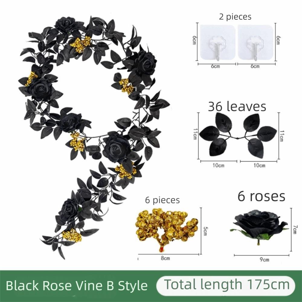 175cm Artificial Hanging Vine Garland Plastic Artificial Rose Vines  Christmas Ceiling