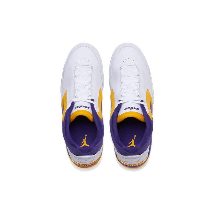Air Jordan Big Fund Lakers Unisex Sneakers White University-Gold Court-Purple BV6273-105