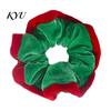 Matte Velvet Hair Scrunchies for Bun Christmas Scrunchies, Soft Elastic Ties Women Girls, Lightweight Party Styling Tools Contrast Color Ponytail