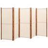 VidaXL Cloison de séparation 5 panneaux Blanc crème 350x180 cm 319185