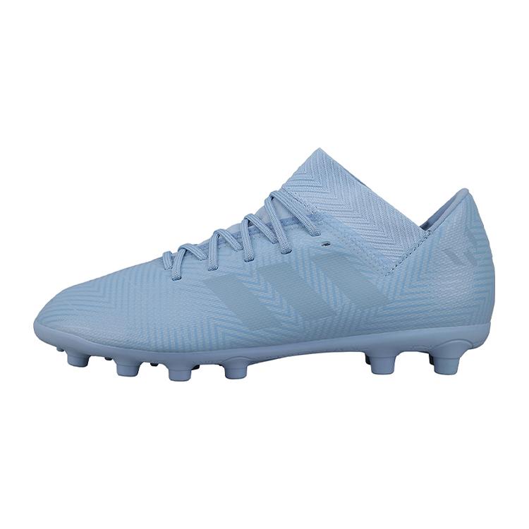 

Adidas Messi 18.3 HG Slip Resistant Abrasion Resistant Cushioning Low top Kids Soccer Shoes Blue Kids BB7034 35.5