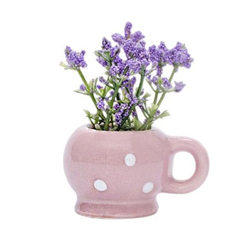 

Small Ceramic Vase Refrigerator Kitchen Office Home Decoration Smooth Easy Cleaning DIY Family Activity
