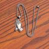 Hip Hop glacé Bling prière mains hommes pendentifs colliers couleur or grande prière jésus collier bijoux