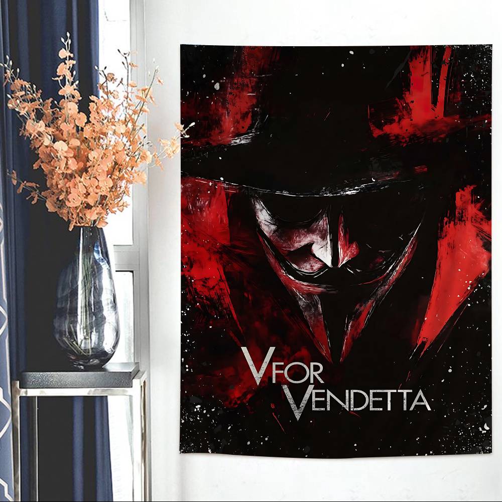 Horror Movie V For V-VendettaS Classic Anime Tapestry Hanging Tarot Hippie Wall Rugs Dorm Home Decor