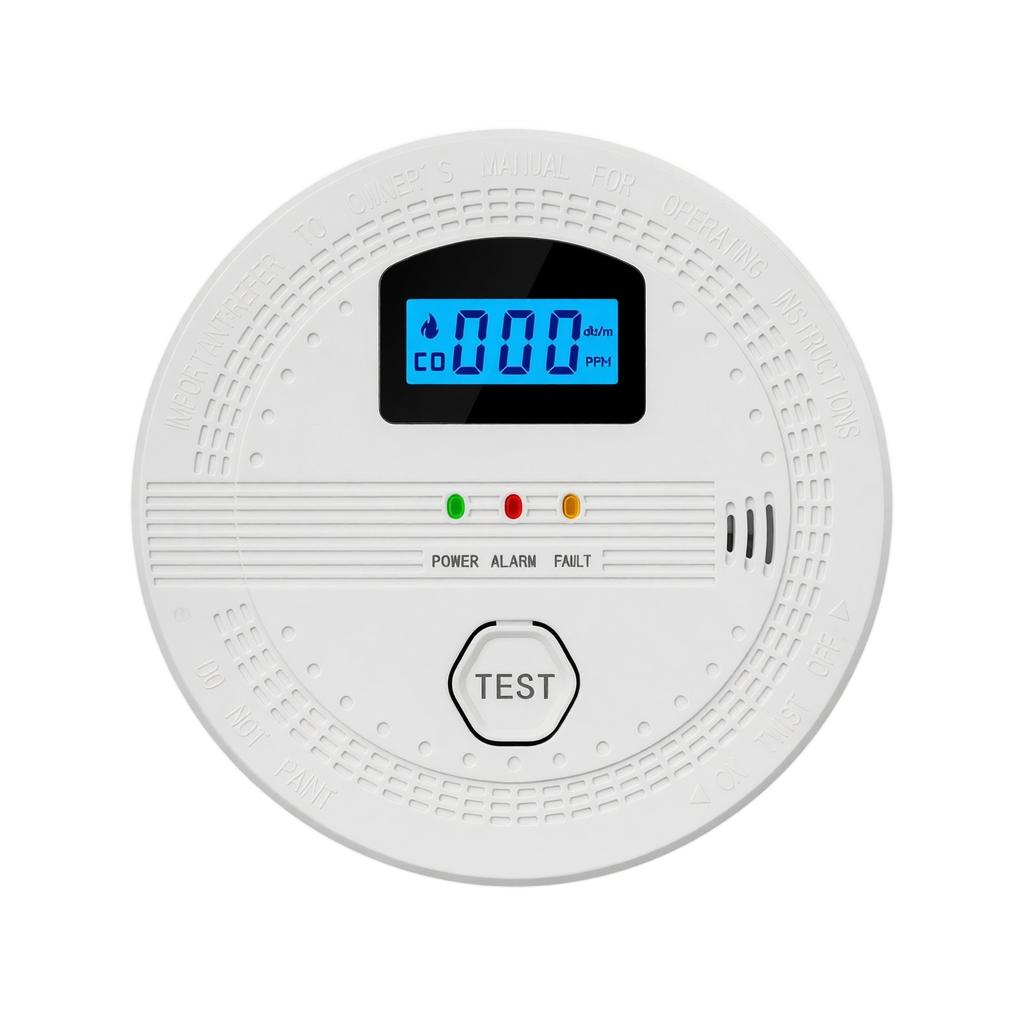 Combination Smoke Detector and Carbon Monoxide Detector with Digital Display Long Life Battery Dual Sensor Safety Device for Home and Office