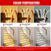 AC220V LED Strip Lights EU UK Plug SMD2835 120LEDs/m Waterproof Lamp With Adhesive Tape Warm/Natural/Cool White Red Blue Yellow