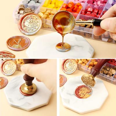600Pcs 24 Colors Retro Boxed Seal Sealing Wax for Wedding Invitation