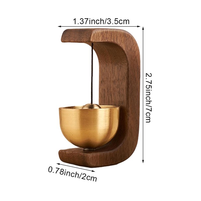 Japanese Wooden Wind Chimes Wireless Doorbell Entrance Door Bell Decorative Wind Bell for Home Opening Home Decoration