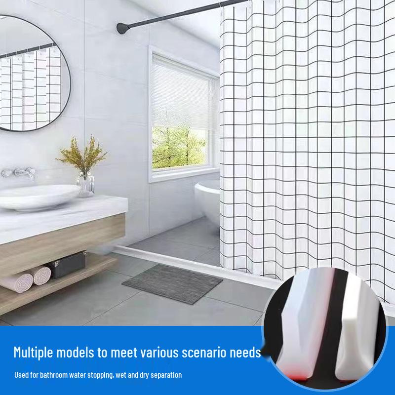 Water-Resistant Rubber Bathroom Water Stopper for Dry-Wet Separation and Tabletop Corrosion Prevention