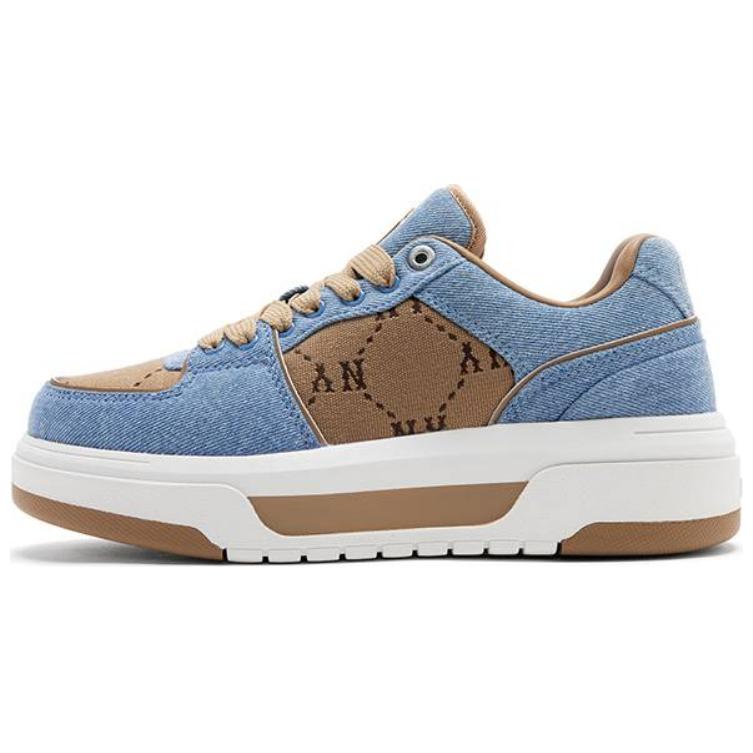 

MLB Chunky Liner Slip Resistant Abrasion Resistant Low top Skateboard Shoes Unisex Blue Brown 3ASXCLJ4N 37.5