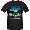 JOISOMI Men's T-Shirt YES Rock Band Crew Neck T-Shirt Cotton Casual Athletic Men's Running Shirts