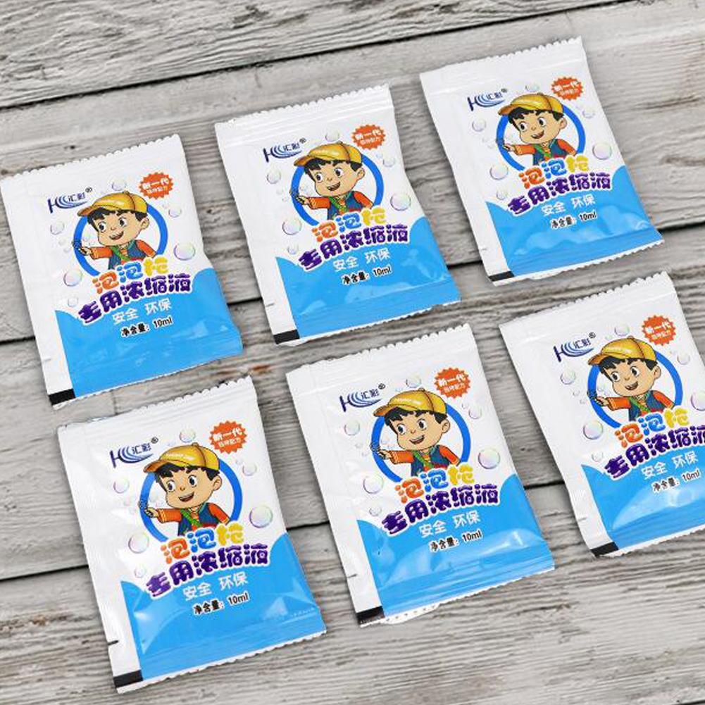 10/50/100pcs Bubble Liquid Non-toxic 10ml Concentrated Bubble Solution Odorless Safety Water Accessory Bubble Gun Supplies