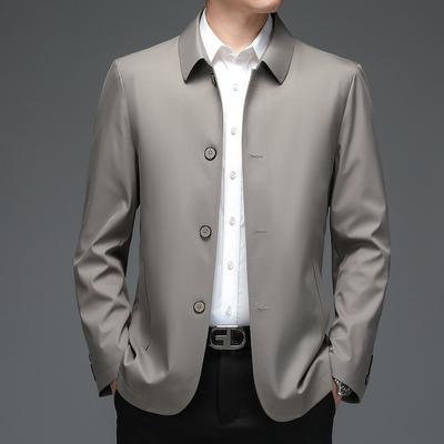 Frühling und Herbst Neue Jacke Herren Business Revers Mittleren Alters Papas Casual Top Jacke Herren Windjacke