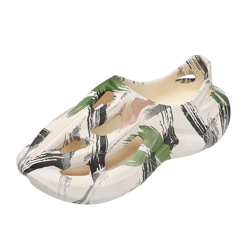 Unisex Beach Sandals EVA Women Men Hollow Garden Shoes Tie-dyed Designer Hole Slippers Sneakers Water Shoes Slip On Foam Runner