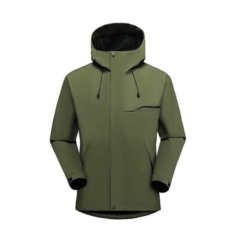 Unisex 3-in-1 Waterproof Windproof Outdoor Jacket With Removable Fleece Liner Hiking Climbing Fall Winter