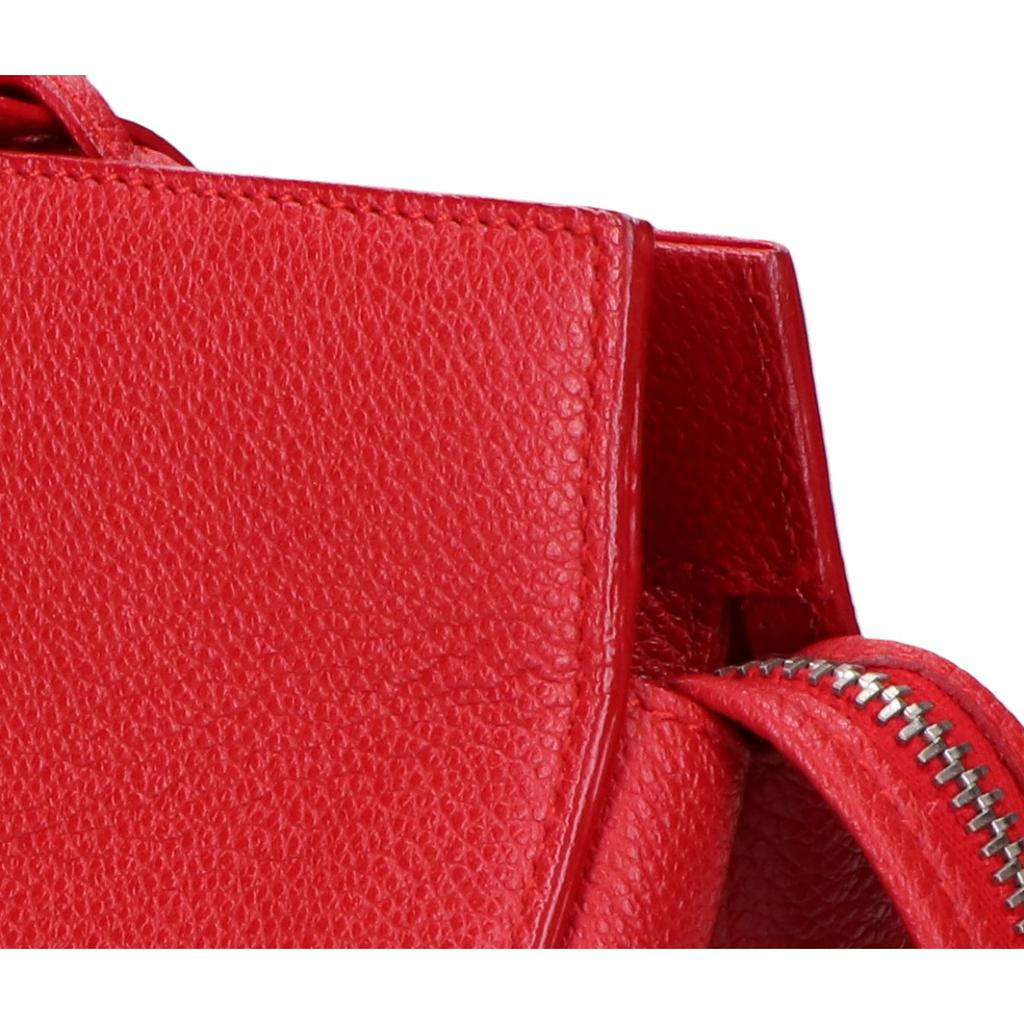 SAINT LAURENT PARIS [Excellent Condition] 400413 B680N Cabas Rive Gauche 2-Way Handbag RedUsed