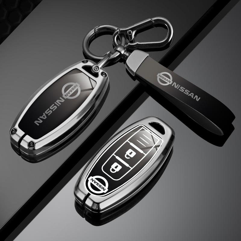 Zinc Alloy Car Remote Key Case Protector Cover Accessories for Nissan Leaf Micra Qashqai J11 J10 X Trail T32 Versa Note Patrol