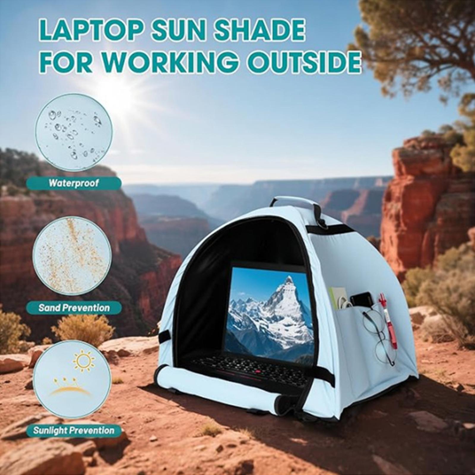 

Portable Laptop Privacy Tent: A Desktop Light Shield For Home Offices. Featuring A Design For Easy Storage, It Effectively Light Interference One Size