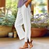 Women's Fashion Casual Pants Solid Color Straight Pants Elastic Waist Pants With Pockets