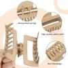 4 Inch Big Hair Claw Clips 6 Pcs for Thick Hair Square Hair Clips for Women Rectangle Nonslip Acrylic Banana Jaw