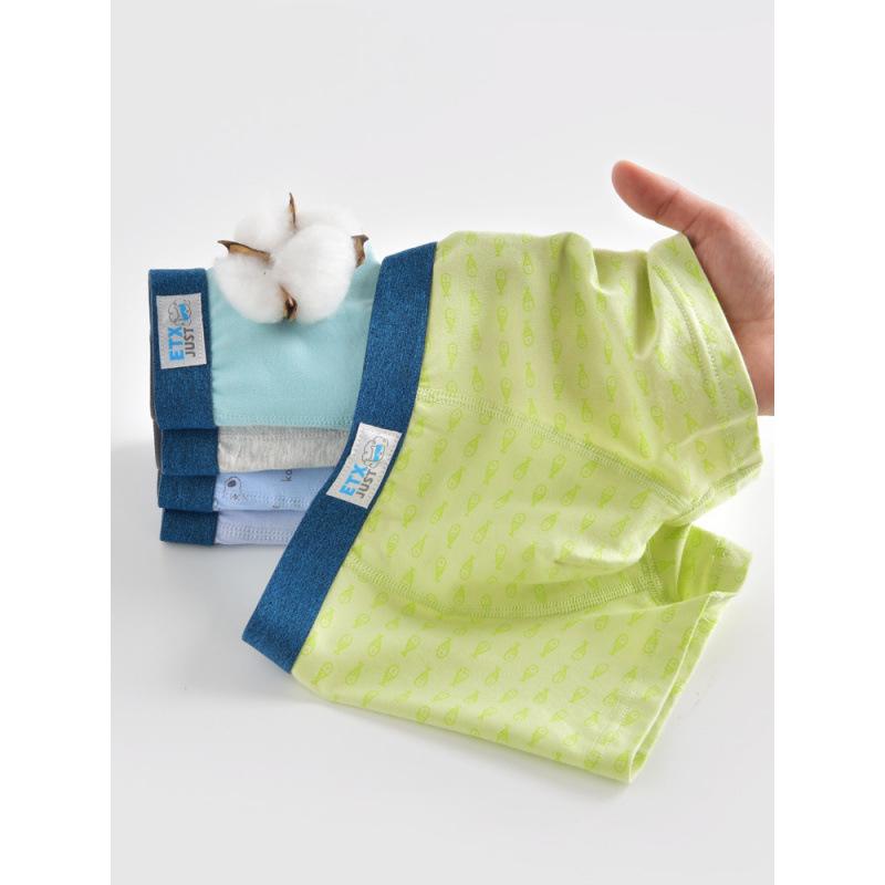 ETX JUST Boys' Boxer Briefs: Flat-Legged, Medium & Large Toddler, Child Development Period, Four-Legged Pants.