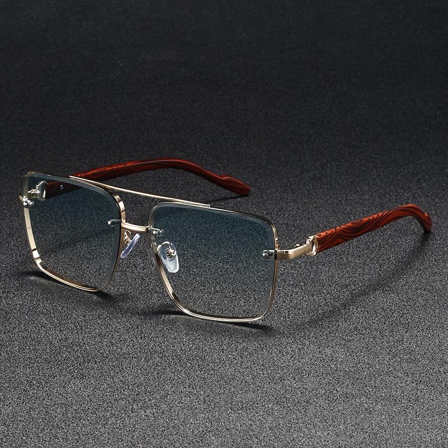 Luxusní čtvercové sluneční brýle pro muže Nové dřevěné vintage designové módní brýle Sluneční brýle Ženy Dovolená Gafas De Sol Hombre