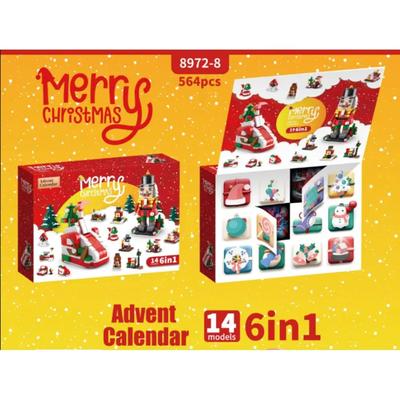 24Years 6 In 1 Upgraded Christmas Series Building Blocks Set Creative Winter Village House DIY Bricks Toys For Kids Xmas Gift