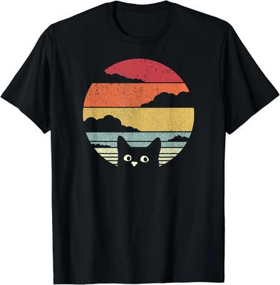 Cat Shirt. Retro Style T-Shirt