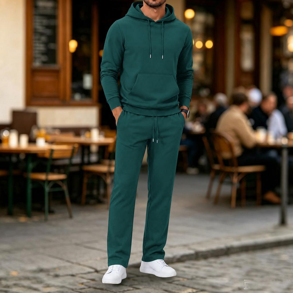 Vielseitiges Herren-Kapuzenpullover- und Jogginghosen-Set - Lässiger Sportanzug für Sport, Reisen und den täglichen Gebrauch
