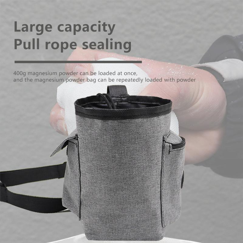 Magnesium Powder Bag Ice Climbing Rock Climbing Single Parallel Bars Fitness Gymnastics Non-Slip Powder Storage Wai